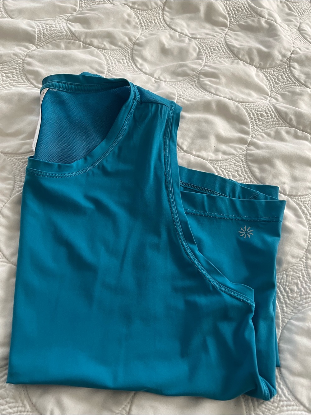 Athleta Teal Muscle Tee Tank Top - Picture 7 of 9